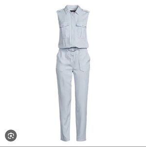 Nwt Etienne Marcel Light Blue Utility Jumpsuit